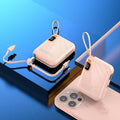Mini câble intégré bidirectionnel charge rapide alimentation mobile