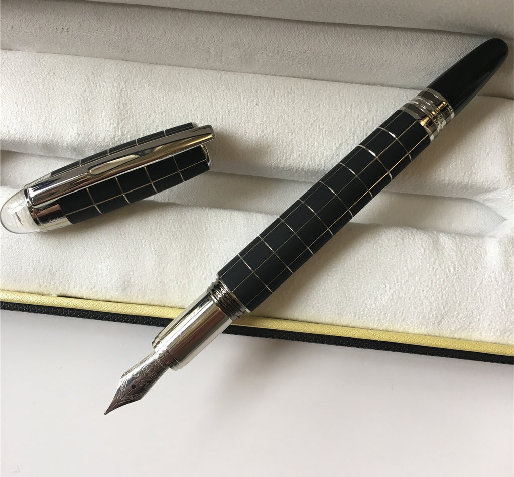 Interstellar cristal série tête métal Rollerball stylo à bille stylo de fontaine classique Carbo
