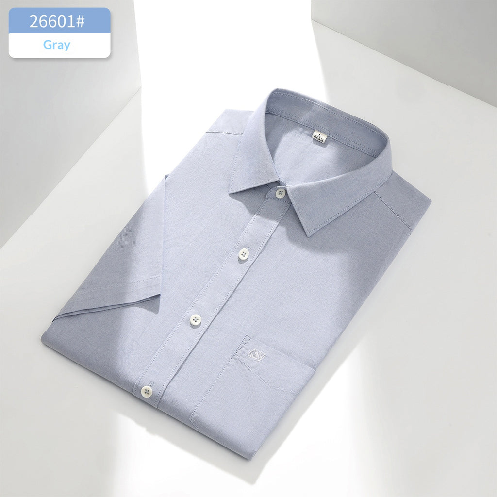 Chemise casuale en coton manches courtes pour hommes
