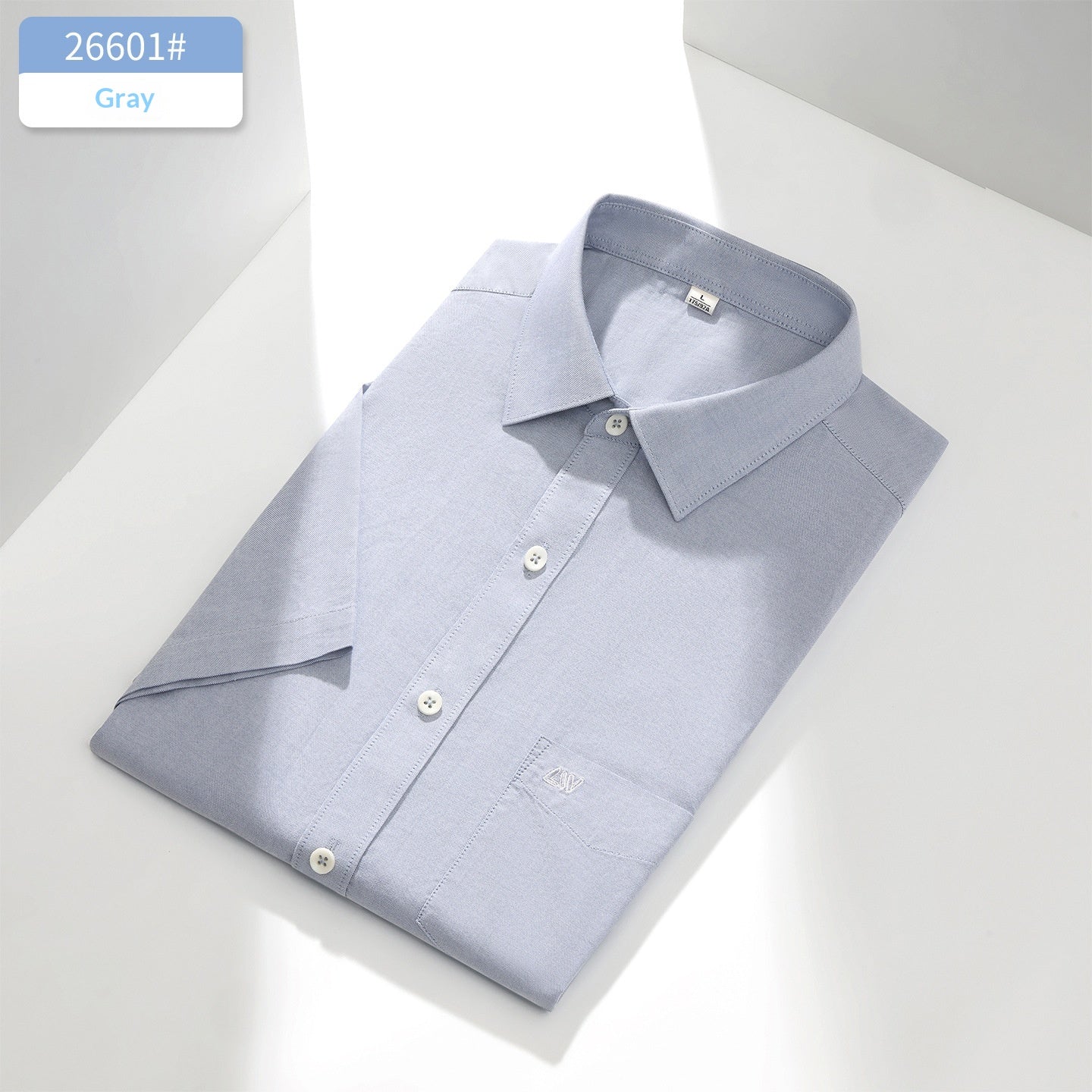 Chemise casuale en coton manches courtes pour hommes