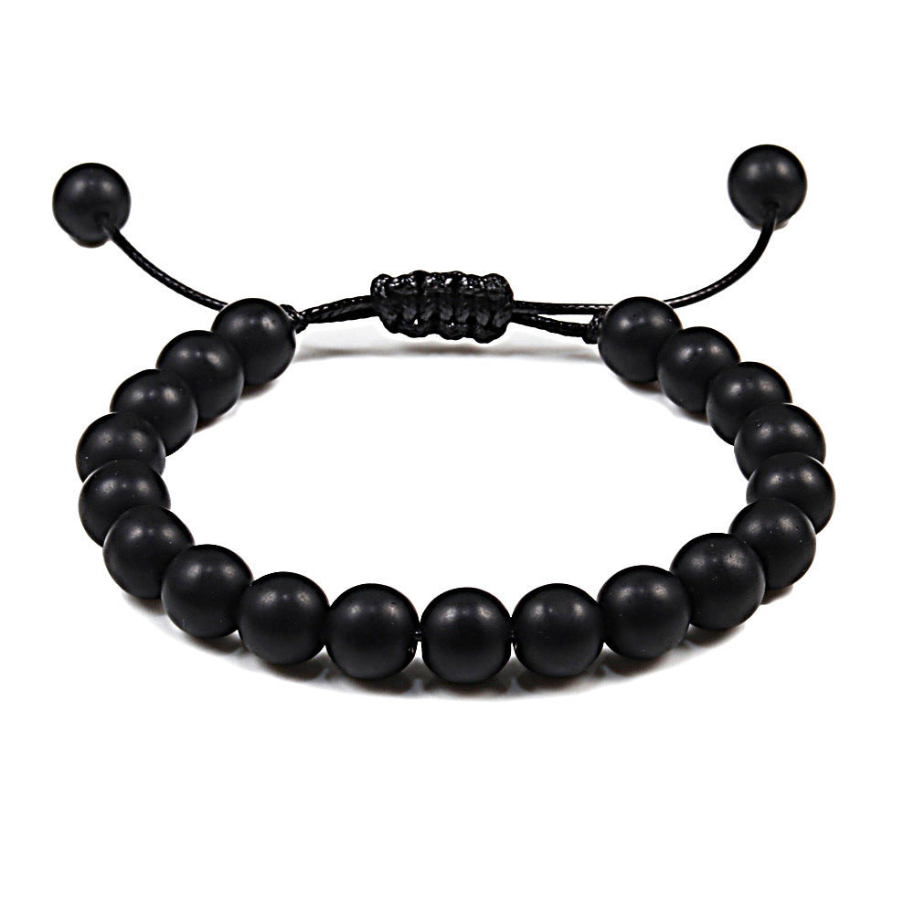 Bracelet tressé pierre naturelle vente chaude
