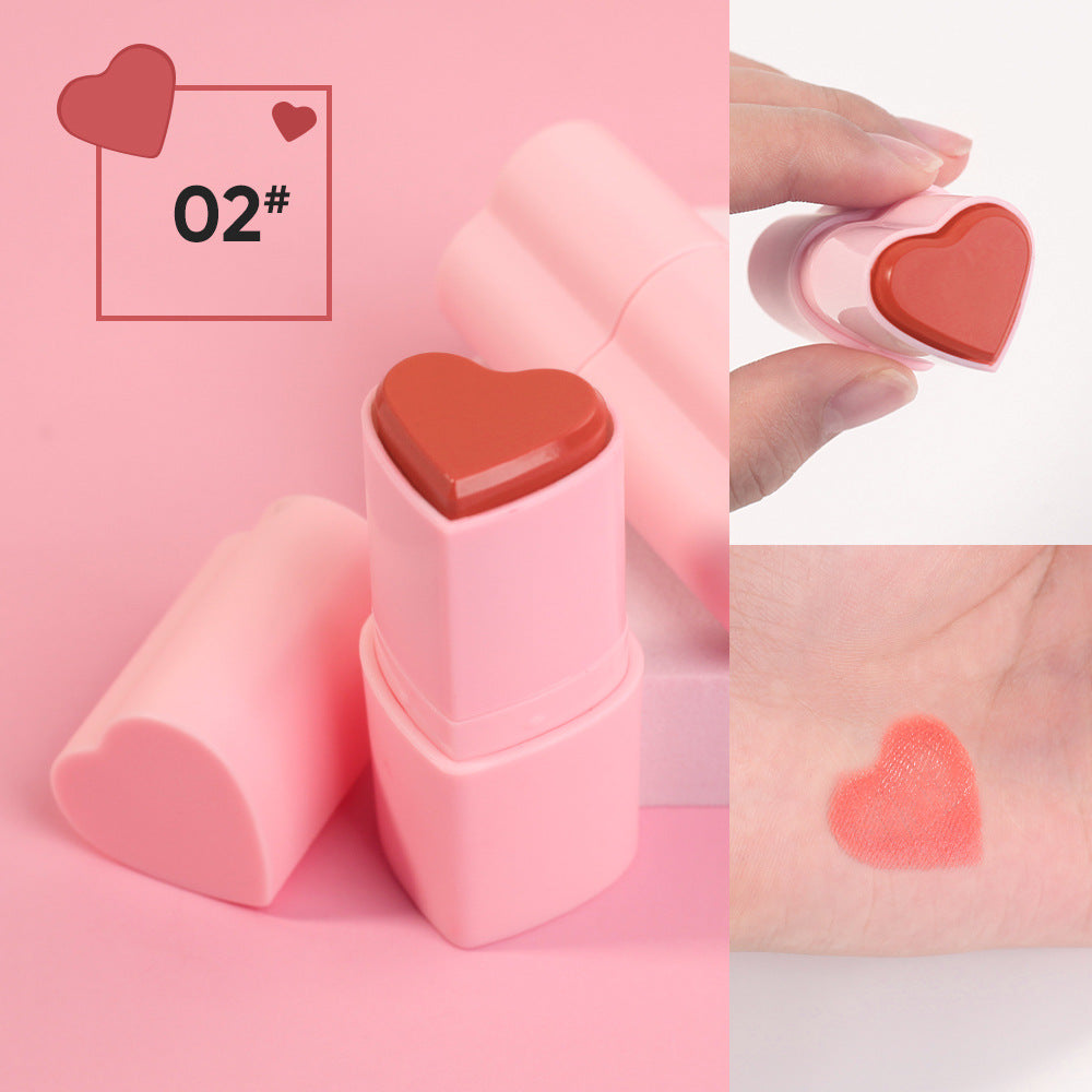Heart-shaped matte lip crayon