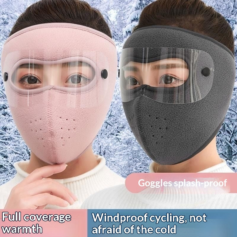 Masque de vélo d'hiver à l'épreuve de la poussière épaisse pour les femmes