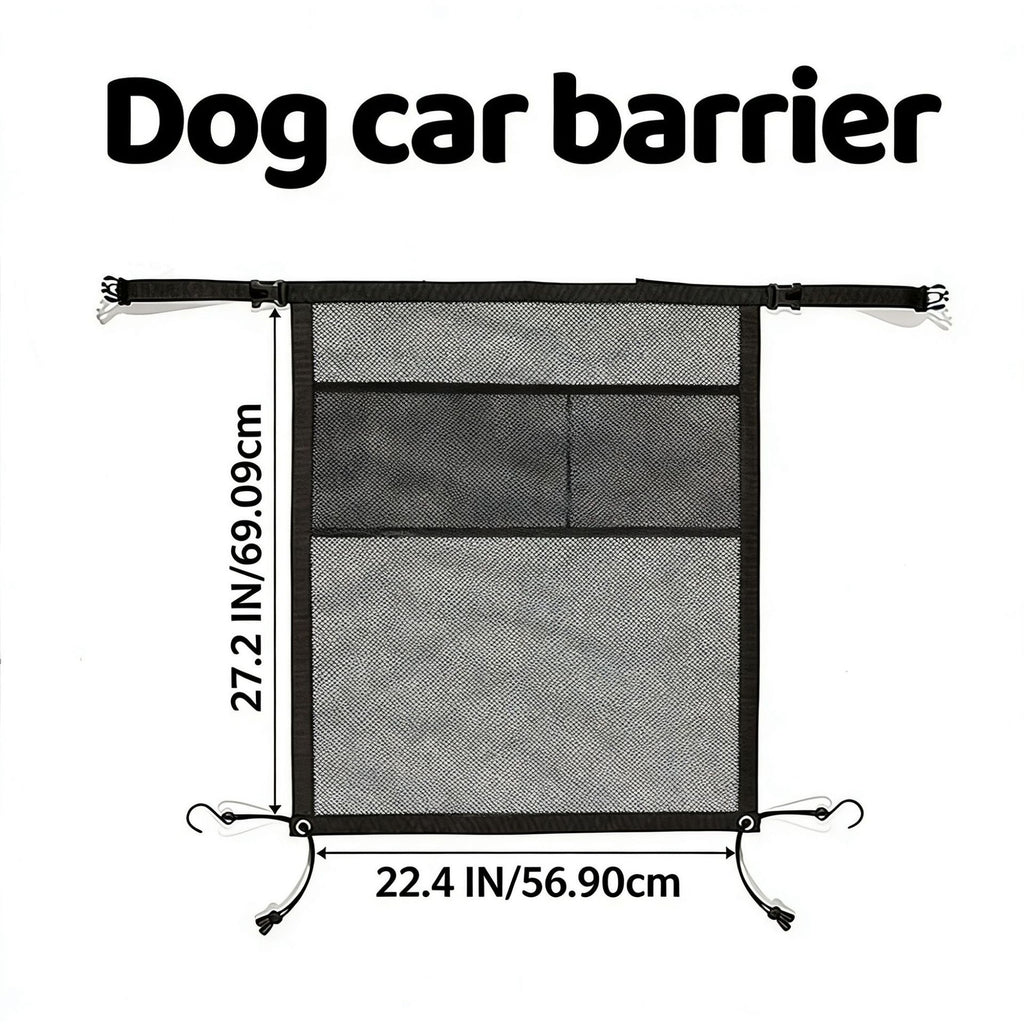 Barrière du réseau de voiture de chien