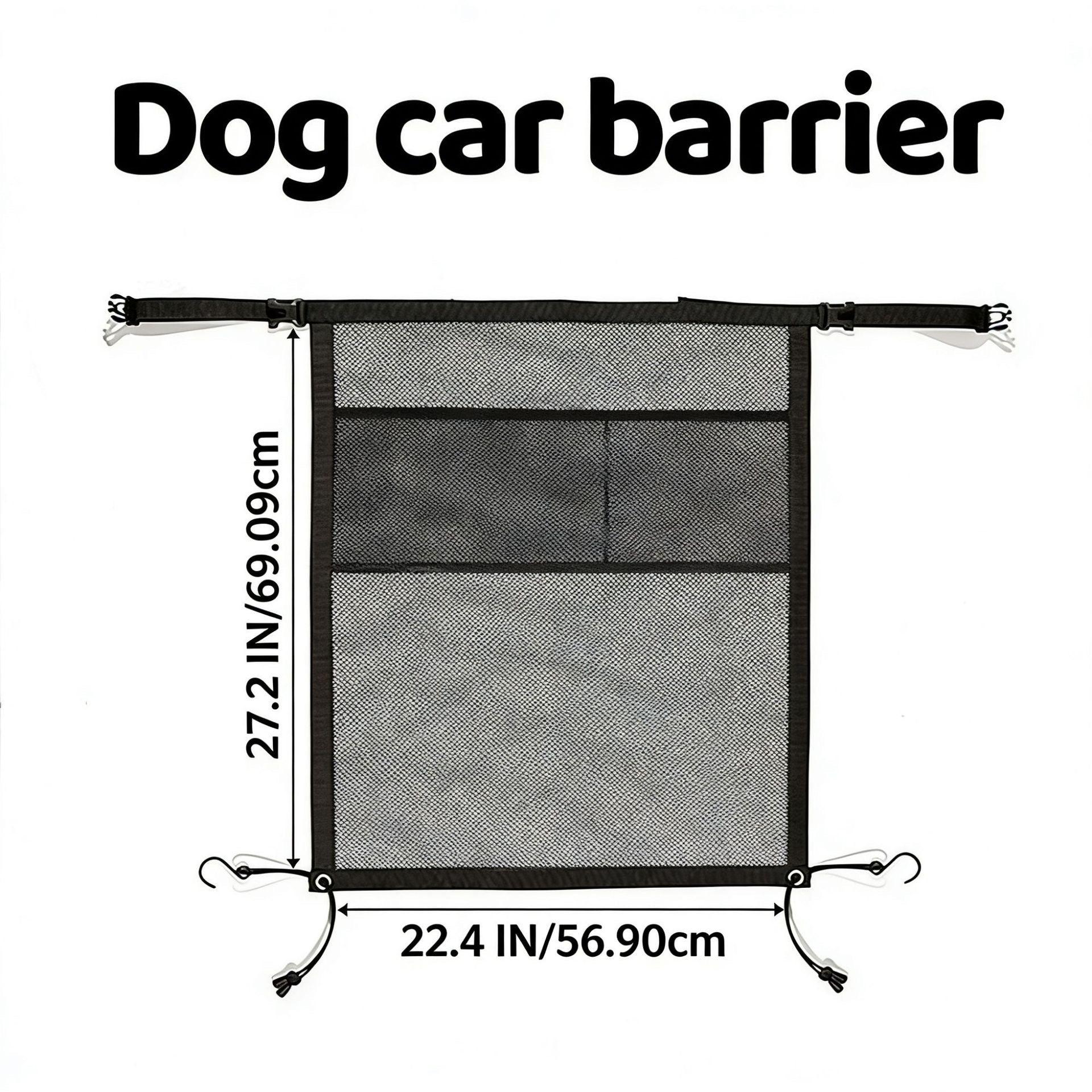 Barrière du réseau de voiture de chien