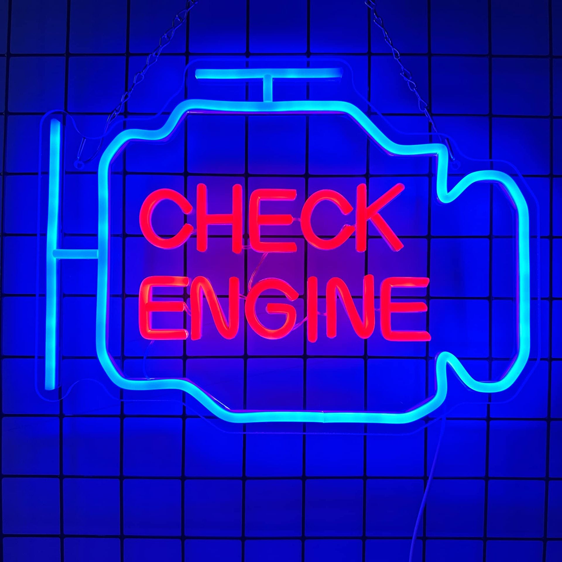 Réparation de voiture de moteur Image personnalisée LED Décoration