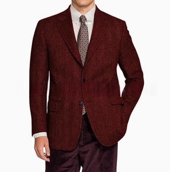 Veste de costume vintage texturé pour homme