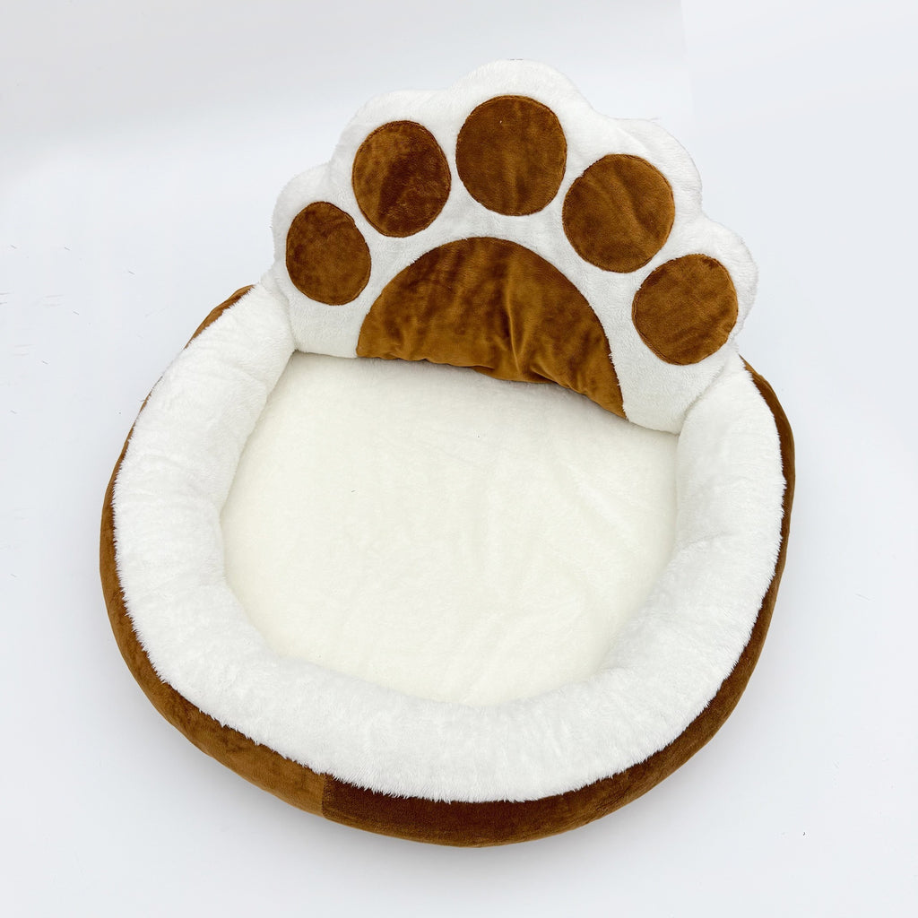 Lit de chien, style ouvert en forme de pattes, mode, mignon, doux et confortable chien sleepin