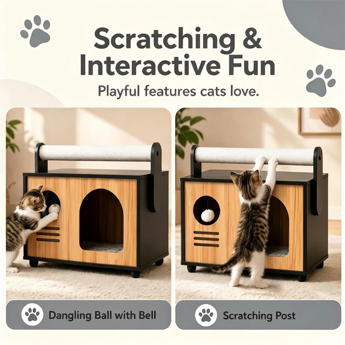 Chat et chien Kennel moderne 19 pouces X 12 X 17,5
