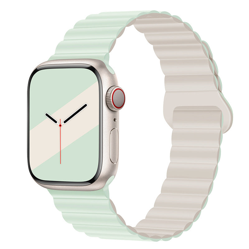 Bracelet de montre magnétique en silicone bande