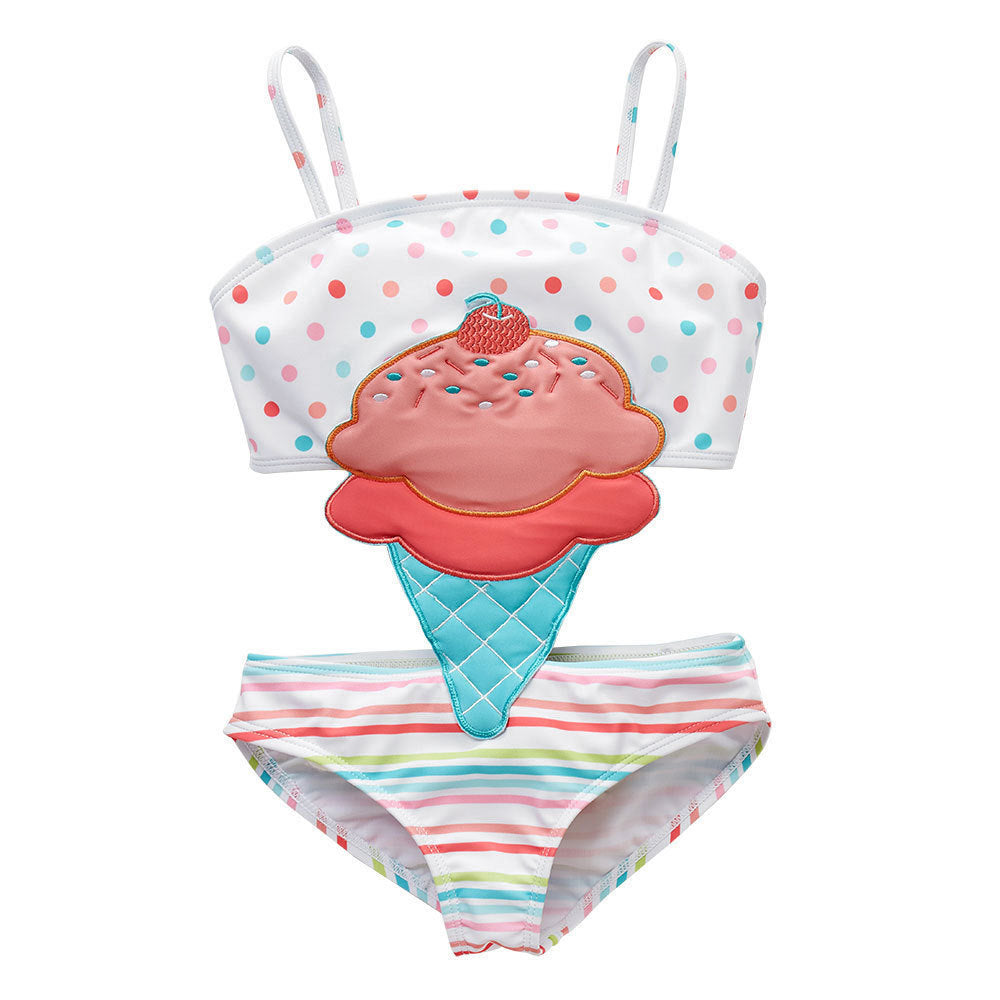 Bébé filles Maillot de bain Pastèque Maillot de bain Natation Plage Baignoire Bikini Mignon Été One-piec