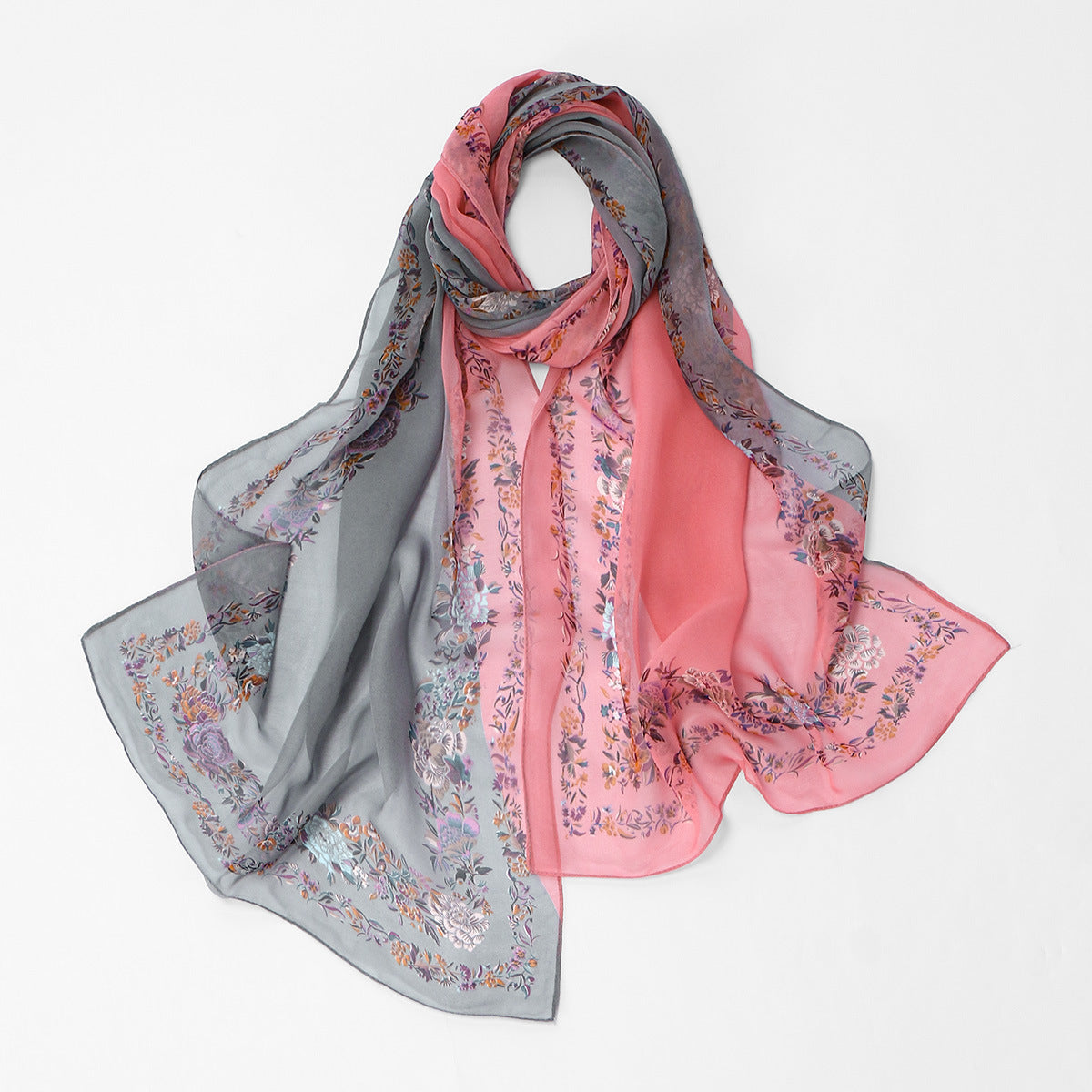 Floral Elegant Versatile Femmes Châle extérieur mode