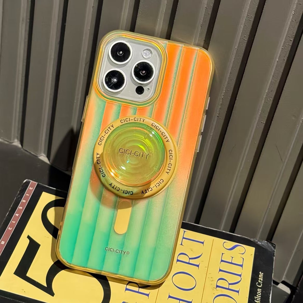 Été Dopamine Aurora Support magnétique de snap Case de téléphone mobile