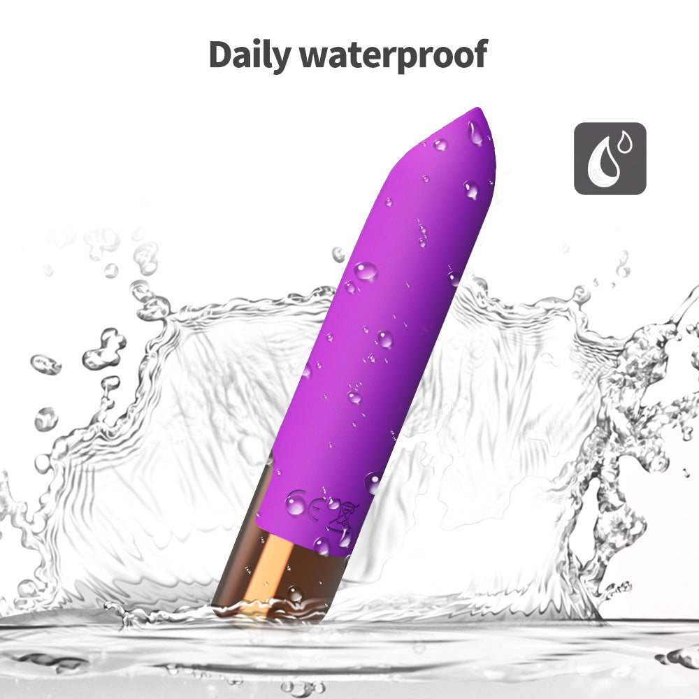 Massage personnel en silicone rechargeable avec 10 modes de vibration et charge magnétique USB