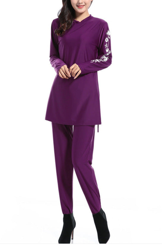 Maillot de bain en nylon couleur solide pour femme