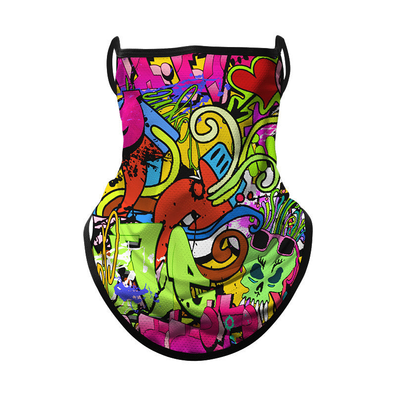 Moto Riding Masque visage protecteur solaire Casque d'oreille pour femmes