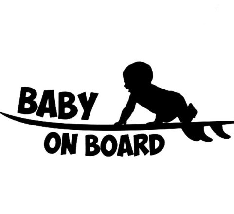 Bébé à bord autocollants mignon bébé avertissement autocollants