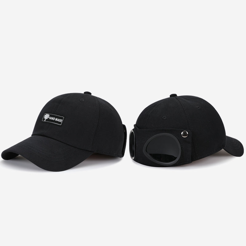 Lunettes de soleil tendance style coréen homme Chapeau pilote