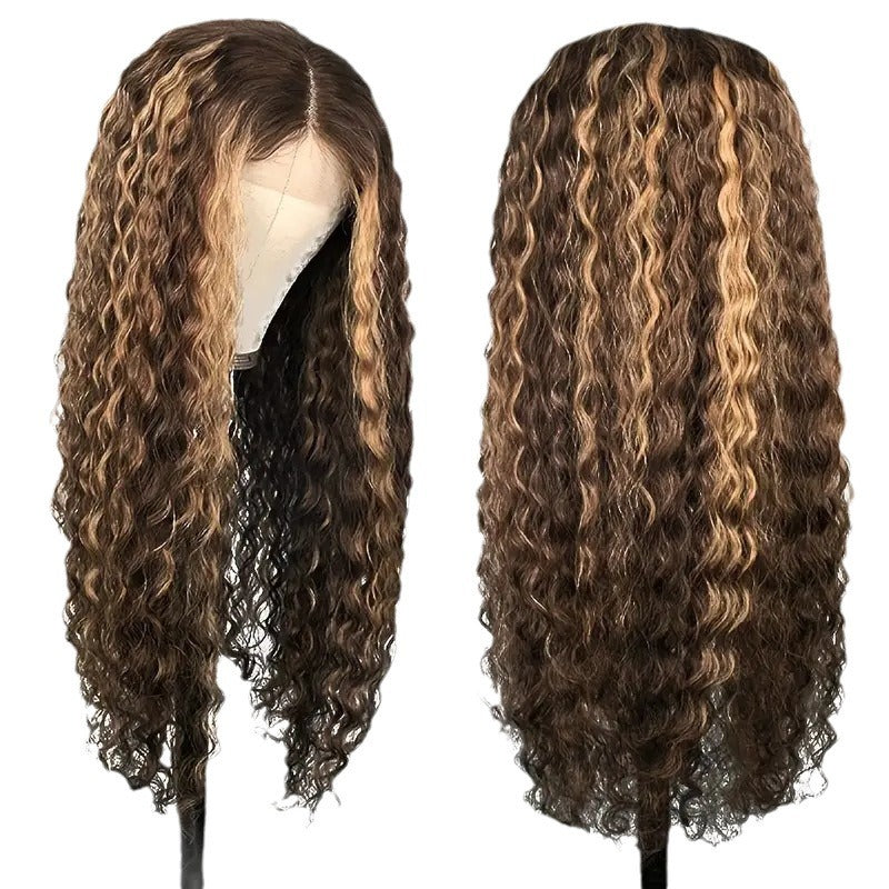 Petit volume Wound Tube Afro Long Curly Wig