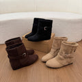 Bottes rétro Suede Western Cowboy