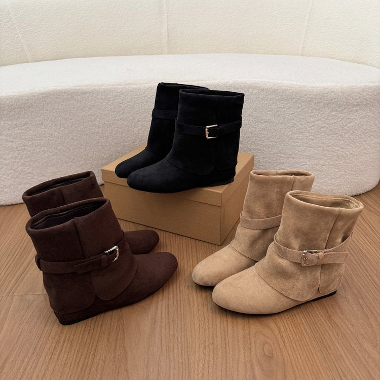 Bottes rétro Suede Western Cowboy