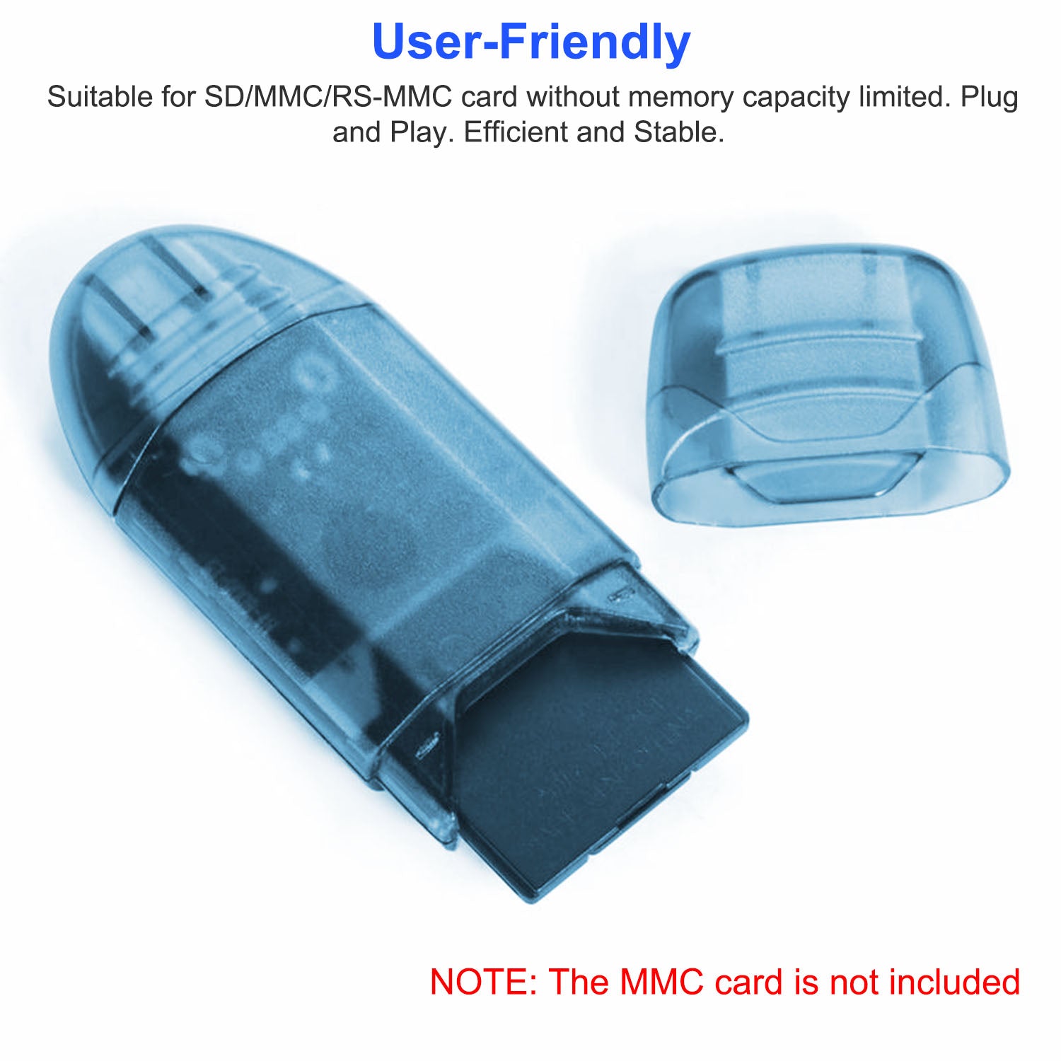 1Pc lecteur de carte mémoire USB 2.0 480Mbps Adaptateur de carte haute vitesse pour carte SD