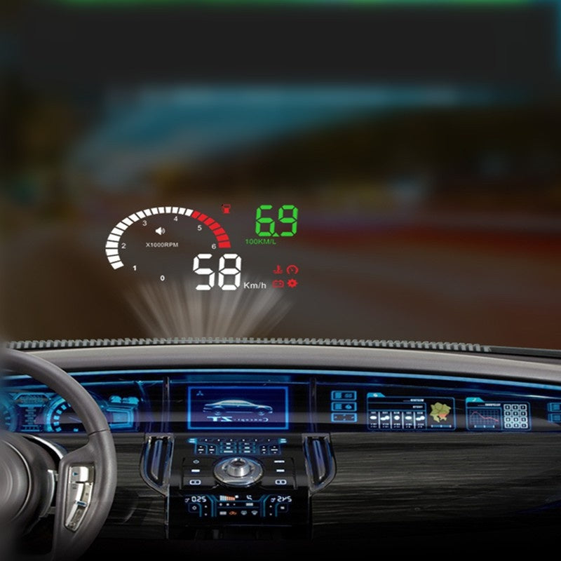 Projecteur de tension de consommation de carburant à tête HUD montée sur voiture