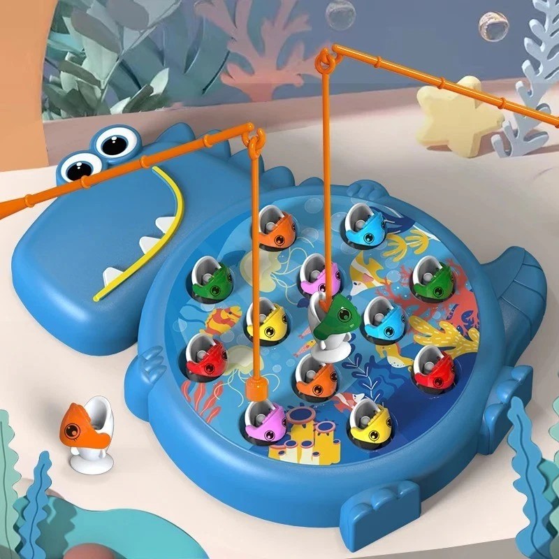 Jeu de jeu de pêche magnétique Dinosaur