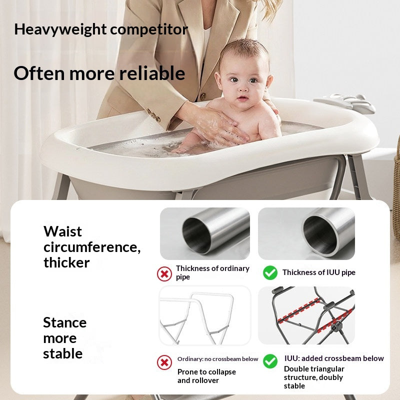 Accueil pliant Baby Bath Basin Stand