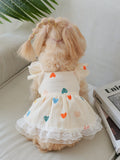 Pet robe couleur amour-léger jaune-m-cotton fil-1 pièce