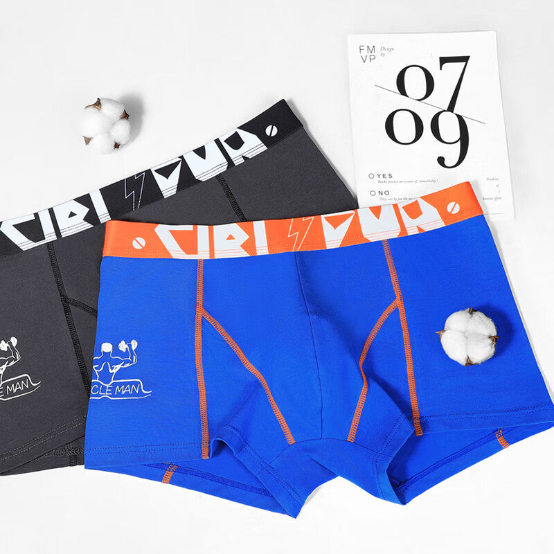 Slips en coton pur homme avec des imprimés tendance