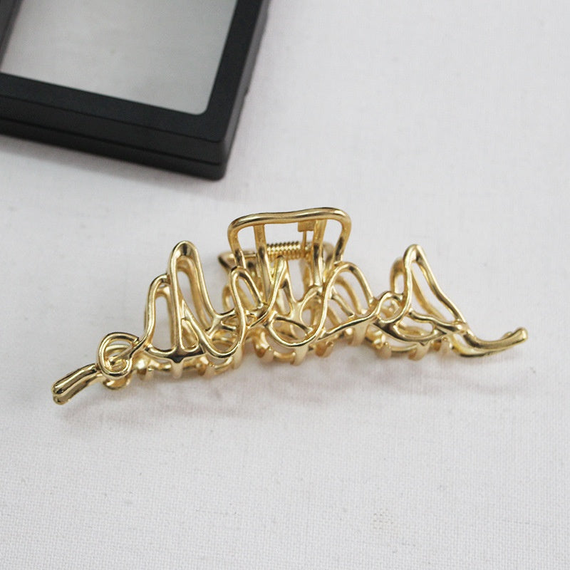 Claw simple Large Shark Clip Coiffure en métal