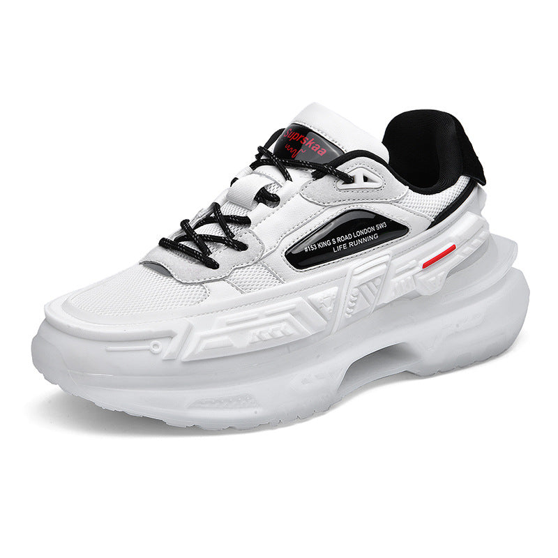 Popcorn Platform Running Sneakers Casual Bas Top Qiankun Roue Mecha Chaussures