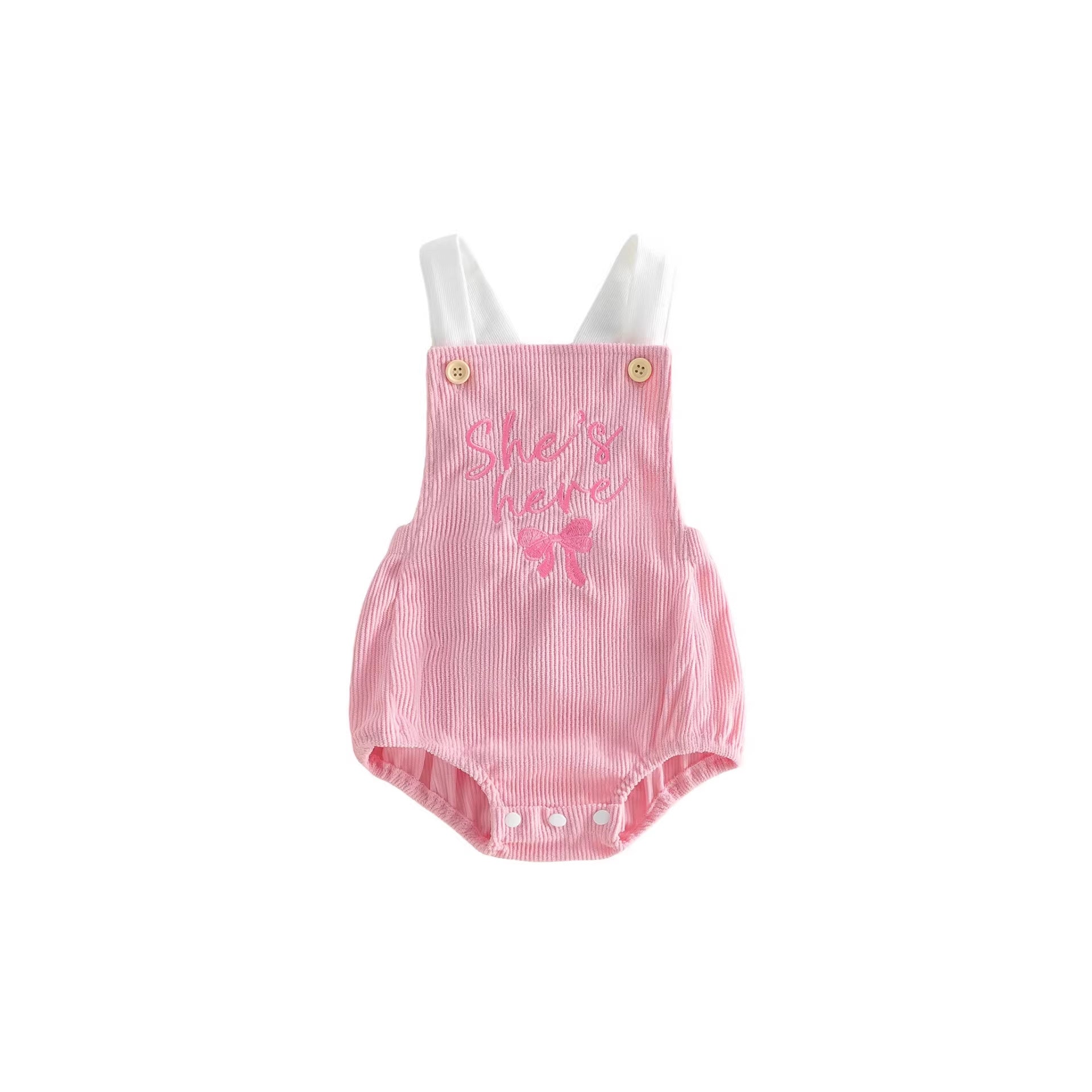 Elle est ici Corduroy Romper