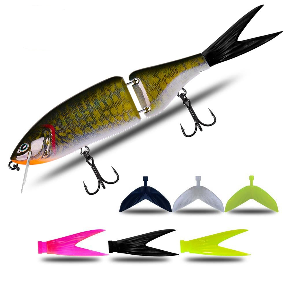 Luya flottant plusieurs sections Baignade Bait Brut Bait Hard Bait Basse Bâton de chien