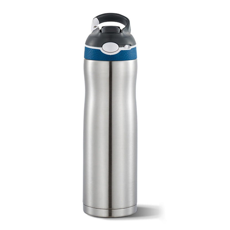Bouteille d'eau en acier inoxydable 316 avec paille pour adultes
