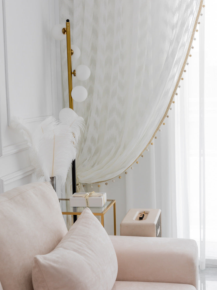 Chambre Rideau de couleur pure simple