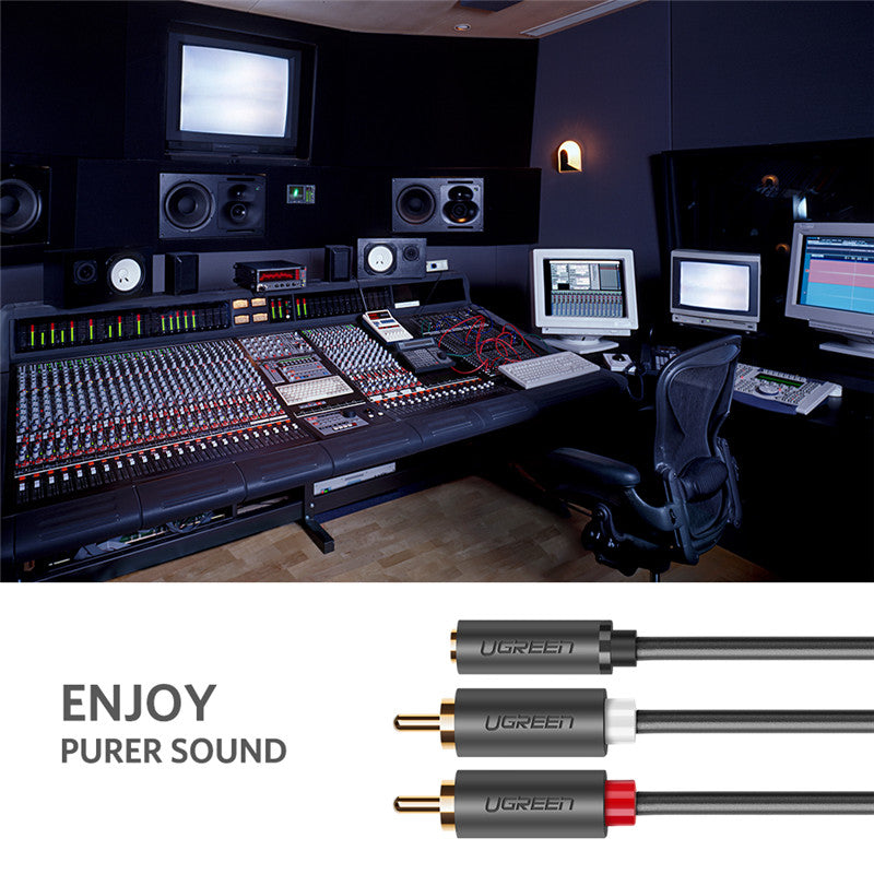 Câble de Lotus Audio 3.5 Femme à 2 Rca