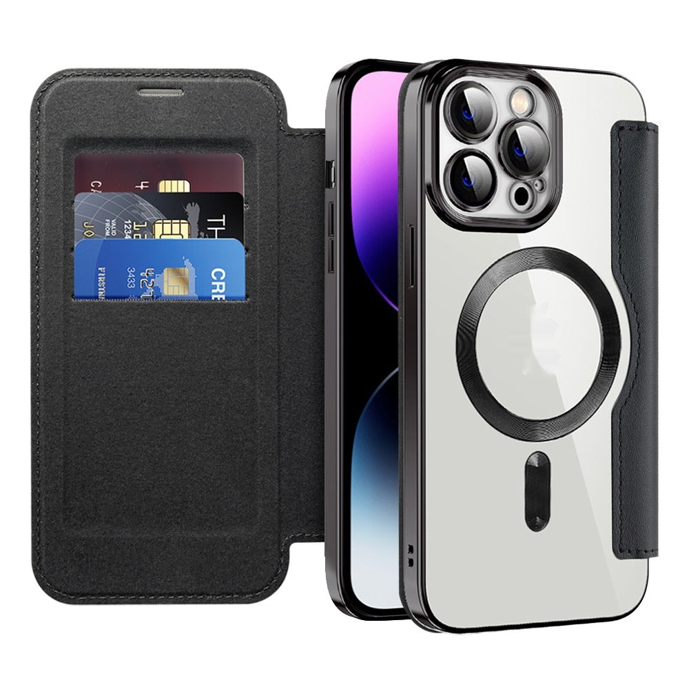 Boîtier de téléphone de protection sans fil de chargeur transparent