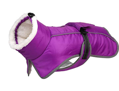 Animaux d'automne et vêtements d'hiver épais chaud imperméable à l'eau Cold-proof Cotton Coat Vêtements d'animaux de compagnie