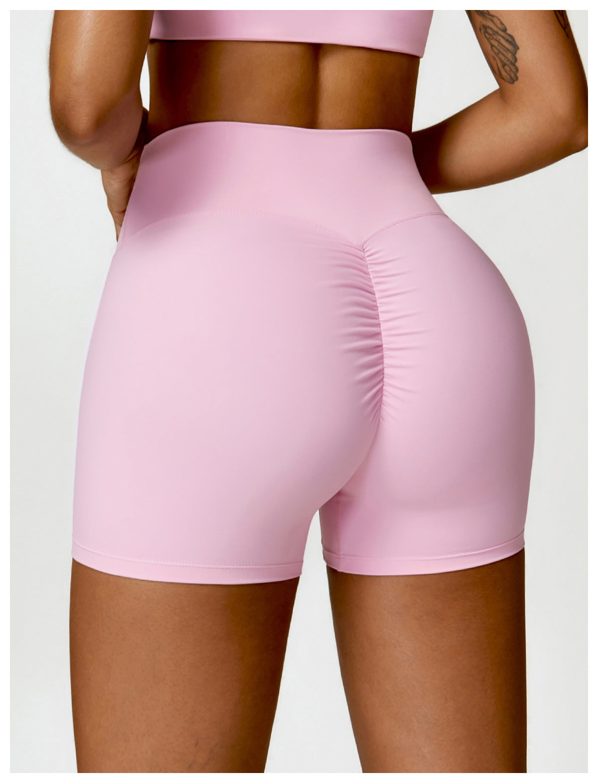 Short de yoga haute taille Belly Contracting Peach Hip Lifting Sport Short