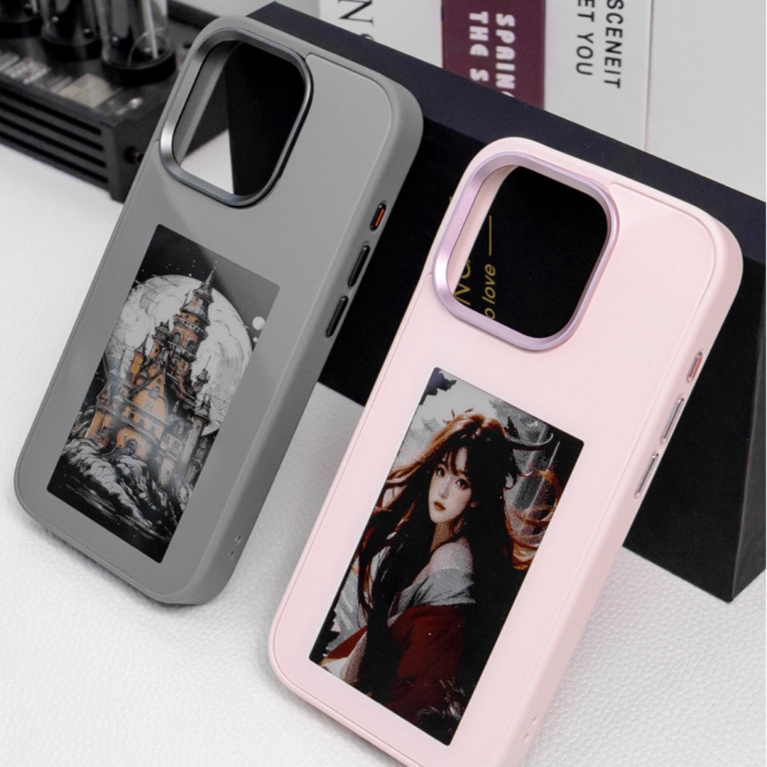 Case de téléphone de projection de la frontière de l'encre d'écran