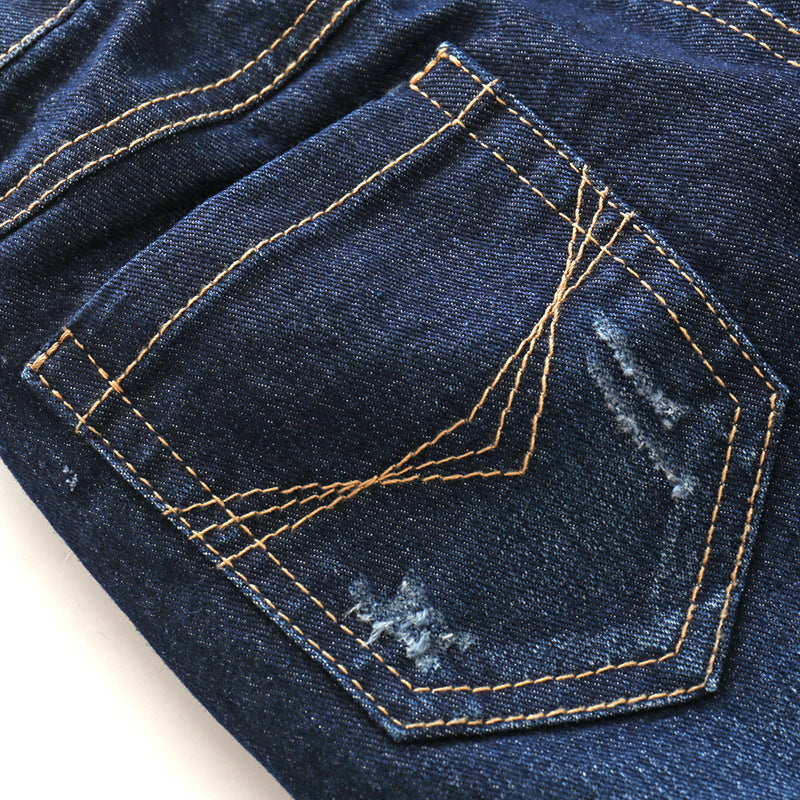 Le printemps et l'automne des garçons Crawler Jeans pantalons occasionnels pour enfants Crawler