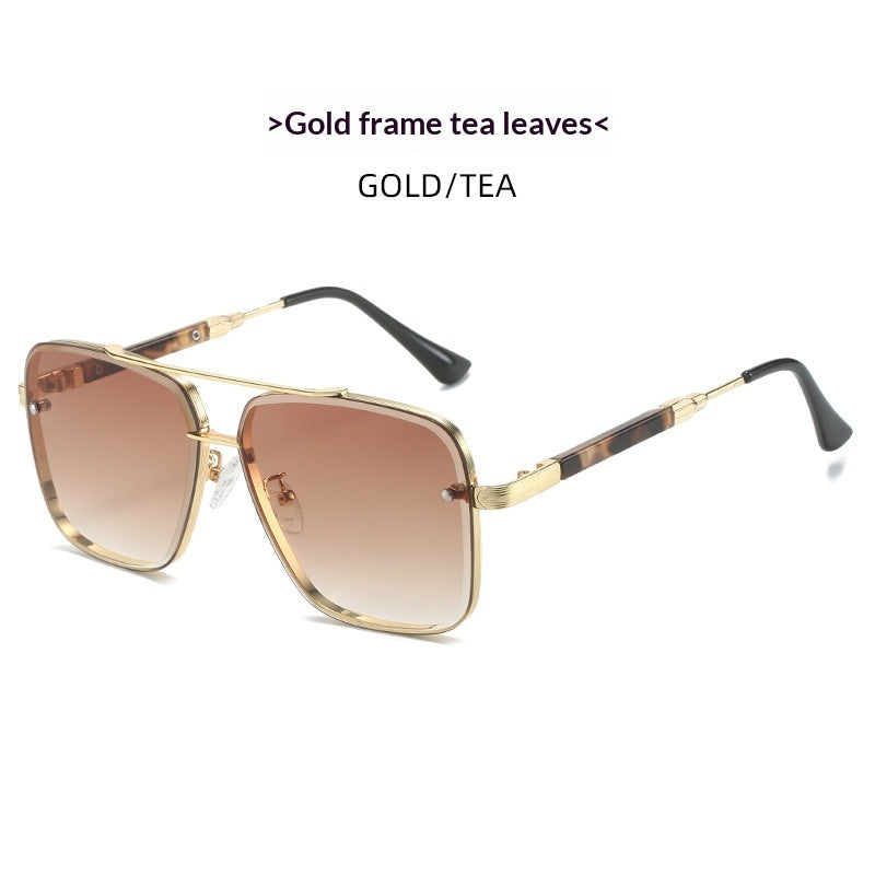 Lunettes de soleil en métal pour hommes