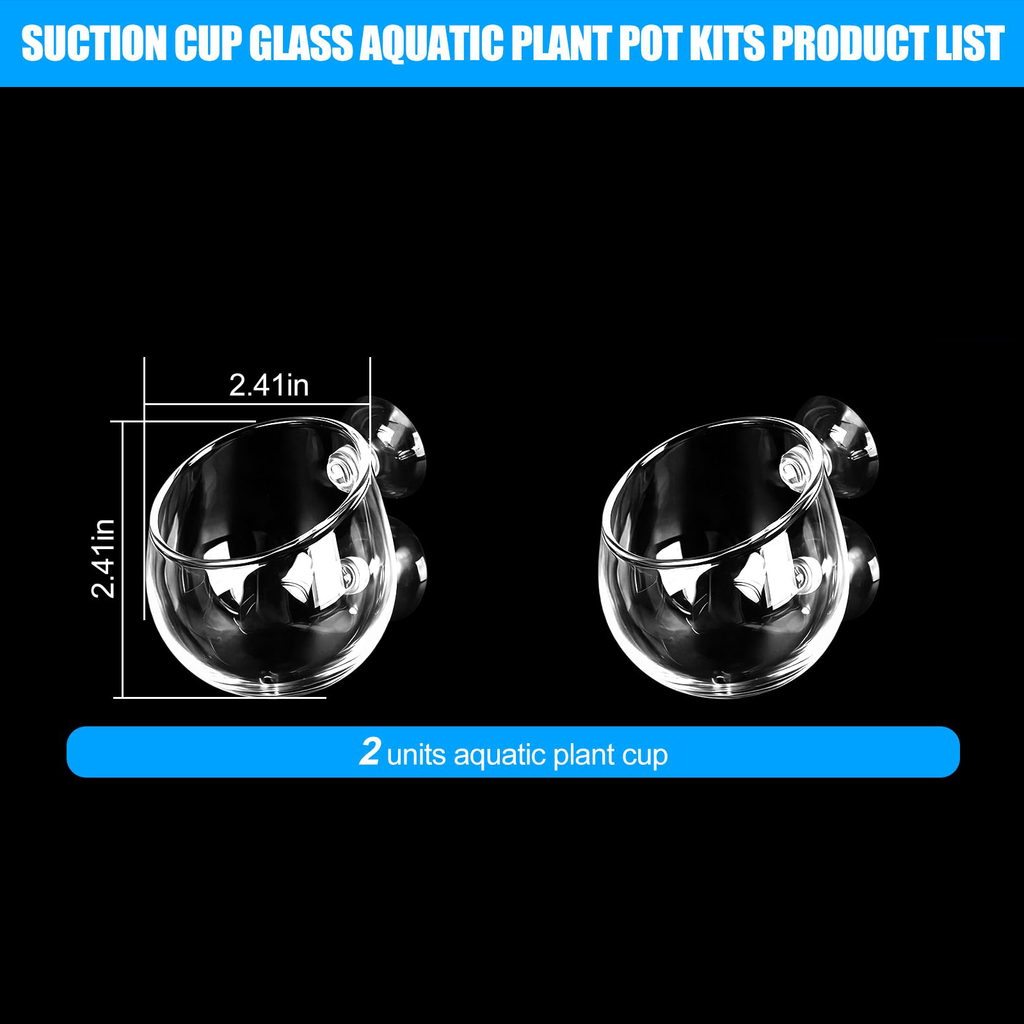 Pot en verre Aquarium pour la décoration
