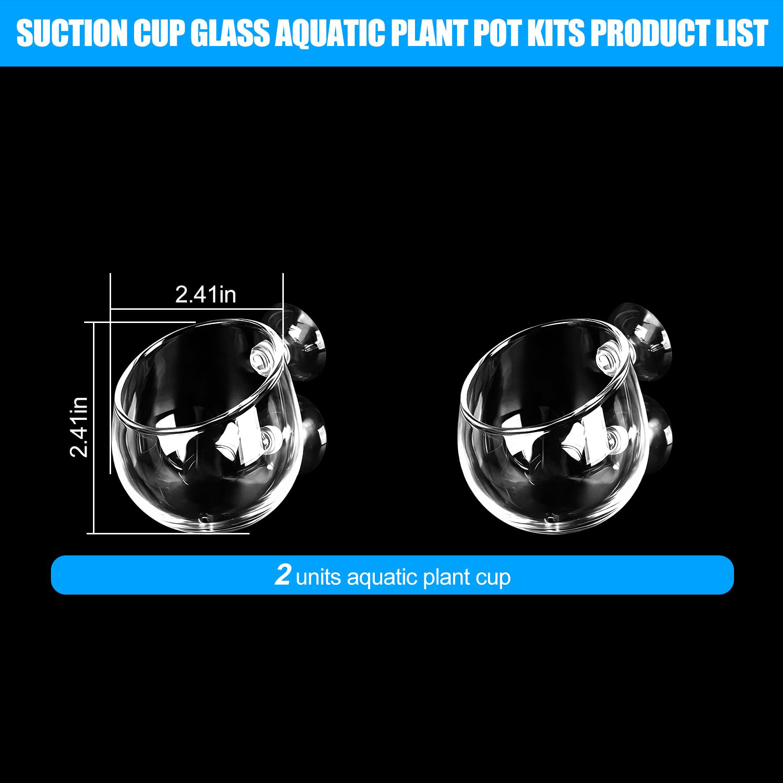 Pot en verre Aquarium pour la décoration