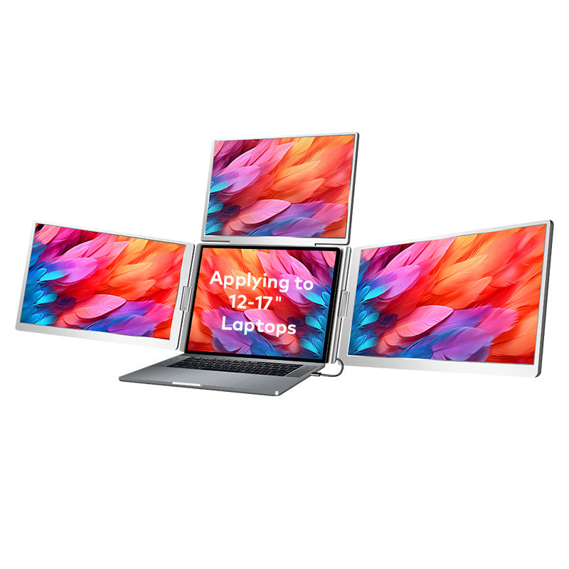 Affichage triple écran portable Connectez trois écrans avec un seul câble Ordinateur portable secondaire
