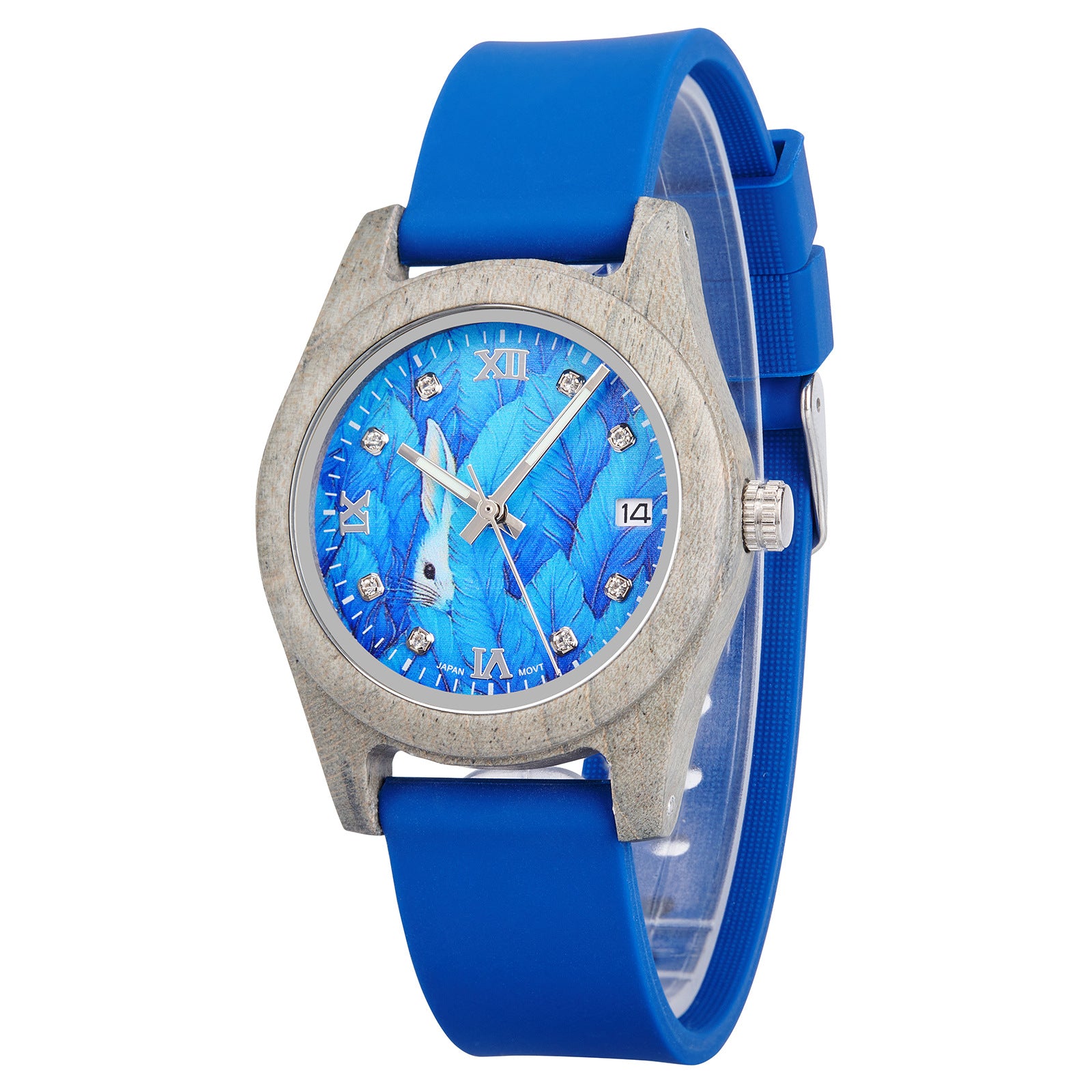 Montre en bois naturel pour les femmes - Montre Quartz Eco-friendly légère avec minimaliste