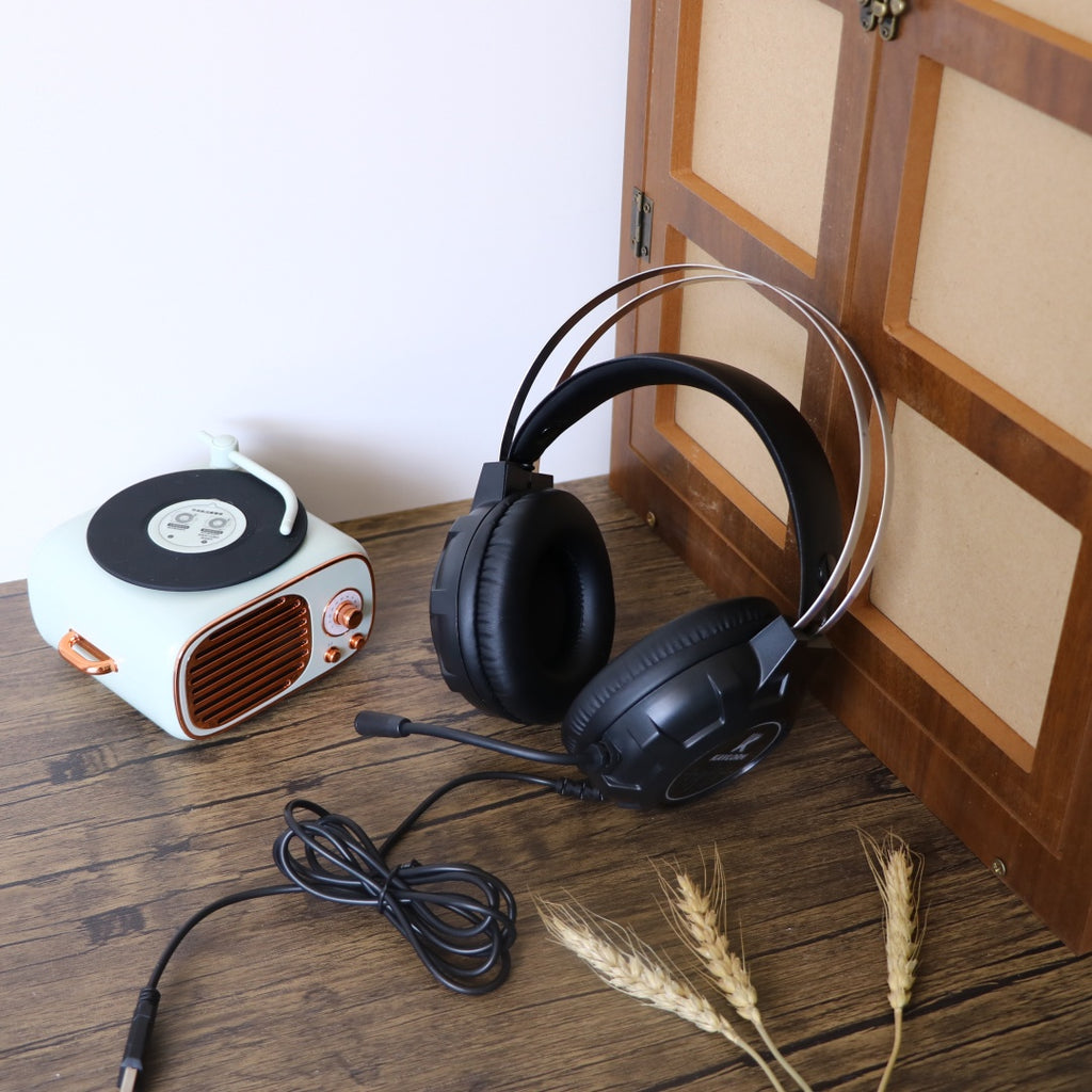 Casques sur-oreilles filaires pour ordinateur