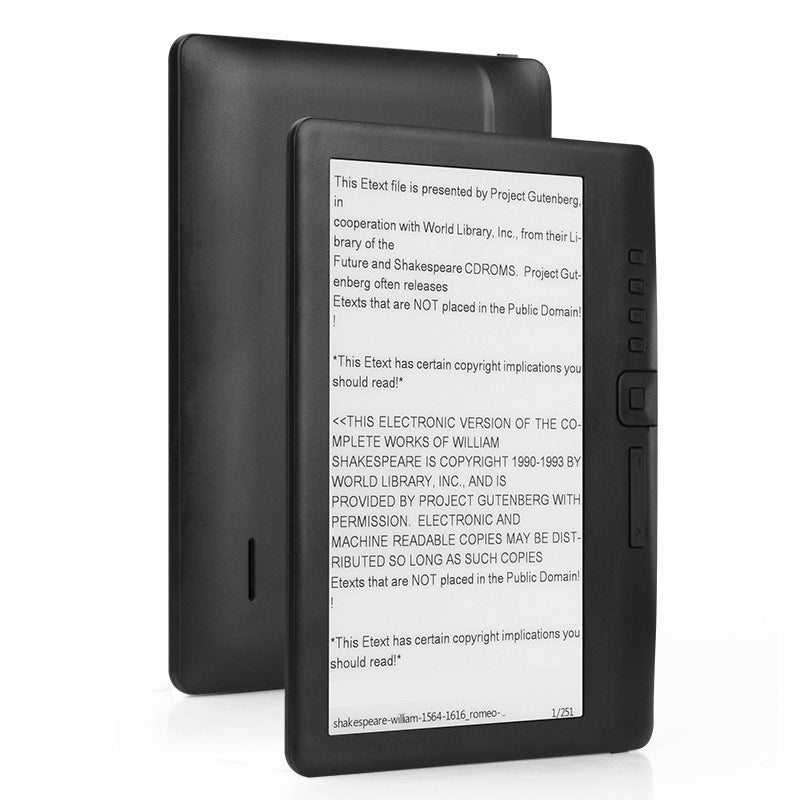 7 pouces écran couleur E-reader